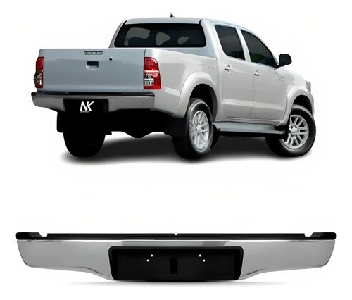Parachoque Traseiro Hilux Sr Srv 2005 2006 07 A 2015 Cromado